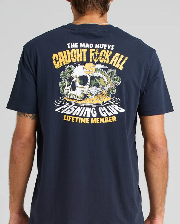 Mad Hueys Caught FK All T-Shirt Navy.
