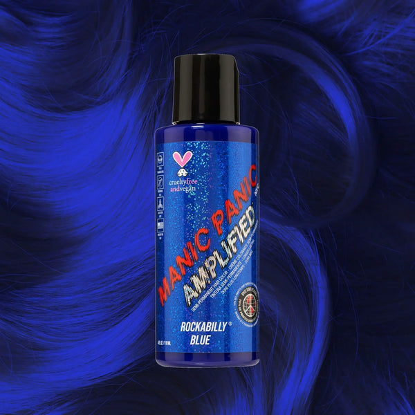 Manic Panic Semi-Perm Hair Color Amplified Bottle- Rockabilly Blue