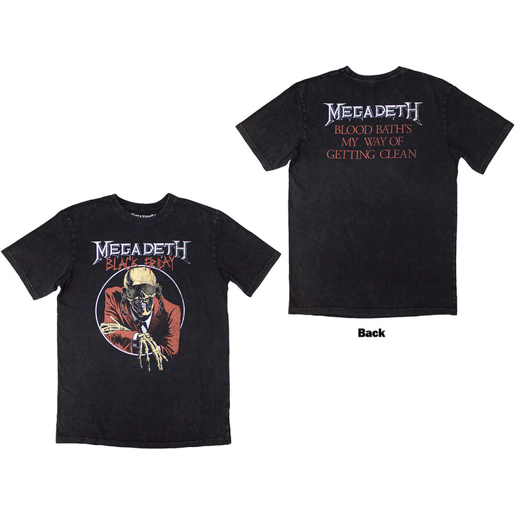 Megadeth Black Friday  Unisex Stone Wash T-Shirt