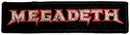 Megadeth Logo Embroidered Sew On Patch