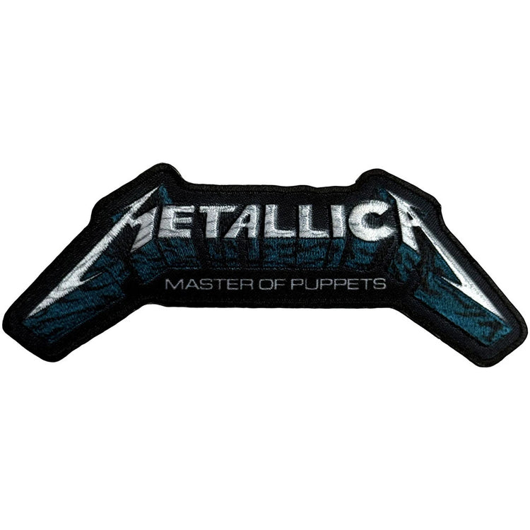 Metallica Master Of Puppets Blue Poster Logo Woven Patch