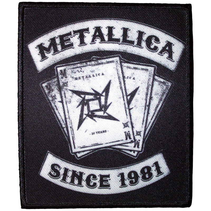 Metallica 30th Anniversary Playing Card Patch