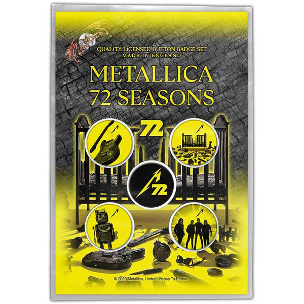 Metallica Button 72 Seasons Badge Pack
