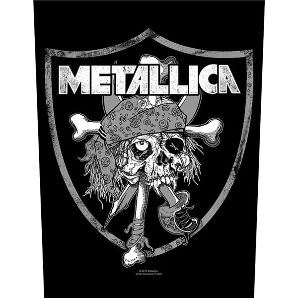  Metallica Raiders Skull Back Patch