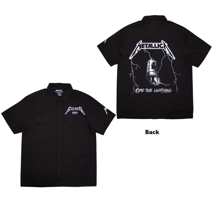 Metallica Ride The Lightning Unisex Casual Shirt