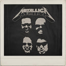Metallica Denim Vest leather patch and woven trims Unisex  Faces - Black Tar