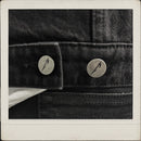 Metallica Denim Vest leather patch and woven trims Unisex  Faces - Black Tar