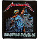 Metallica Woven Patch Justice Bright Colours
