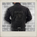 Metallica Denim Jacket  Pushead Skull - Black Tar