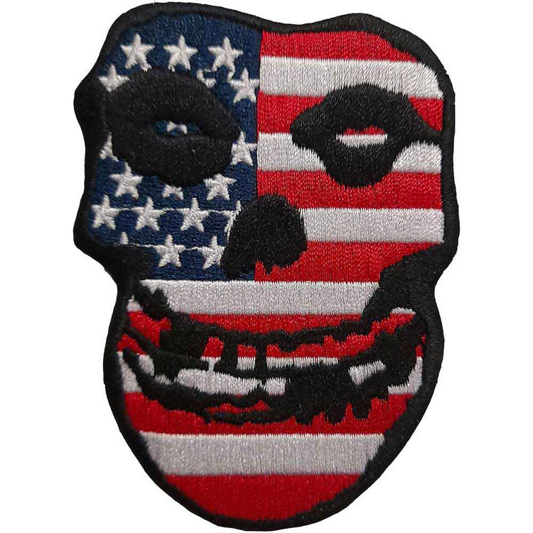 Misfits USA Skull Woven Patch