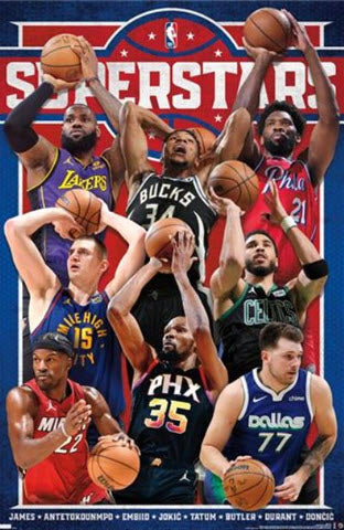 NBA League Superstars 23 Poster