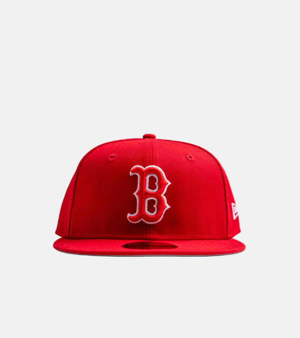 New Era 59Fifty MLB Boston Red Sox Red Outline Fitted Hat