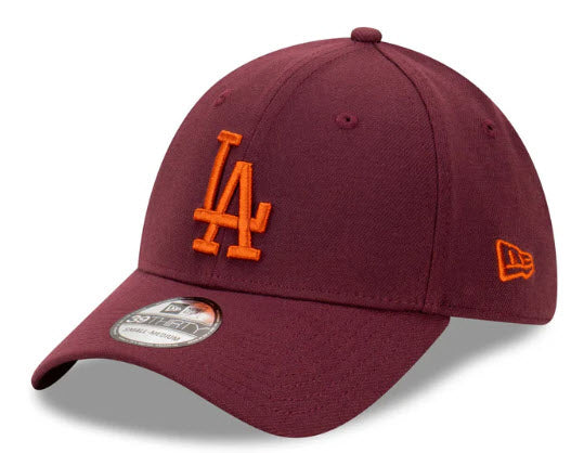 New Era Los Angeles Dodgers MLB 39Thirty Blood Orange Maroon