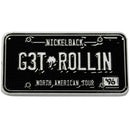 Nickelback License Plate Pin Badge
