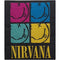 Nirvana Happy Face Squares Woven Patch