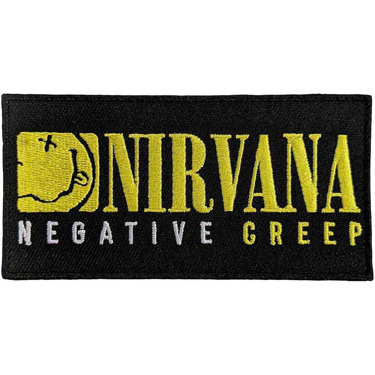 Nirvana Negative Creep Woven Patch