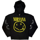 Nirvana Yellow Happy Face Unisex Zipped Hoodie
