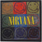 Nirvana Distressed Happy Face Blocks Patch