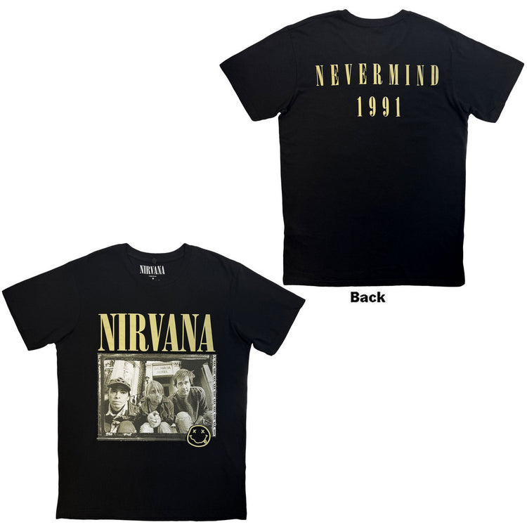 Nirvana Nevermind '91 Hotel Photo Unisex T-Shirt Premium Carbon 