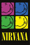 Nirvana Smiley Squares Poster