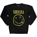 Nirvana Yellow Happy Face Unisex Sweatshirt Black