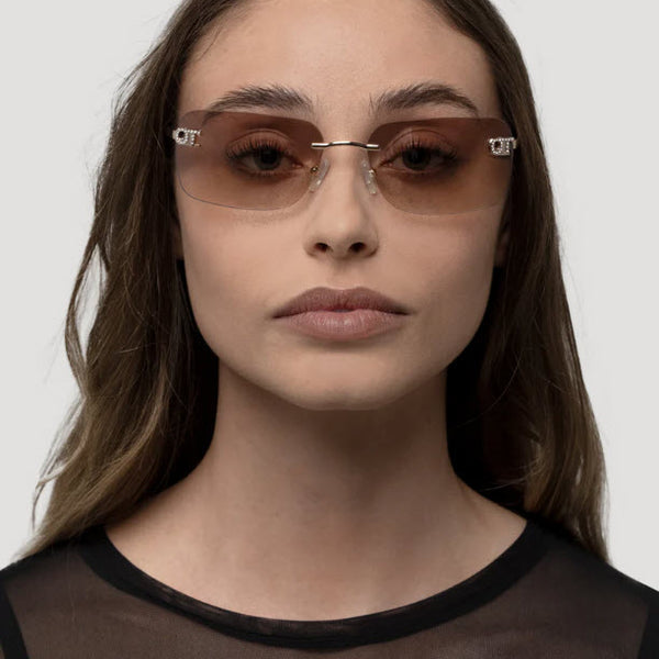 Otra Cara sunglasses Otra Cara Silver/Silver Gradient | Afterpay | Klarna main image 4