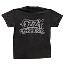Black t-shirt with Ozzy Osbourne logo on a white background