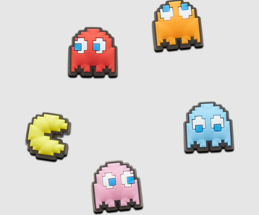 PACMAN 5 PACK Jibbitz Crocs Shoe Charms Famous Rock Shop