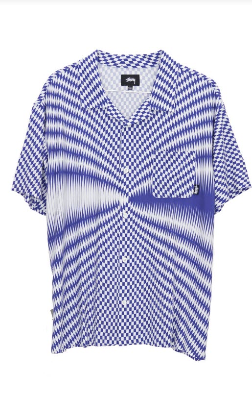 Stussy Psychedelic Check Shirt Blue