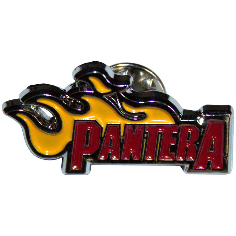 Pantera Flame Logo Pin Badge
