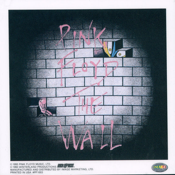 Pink Floyd The Wall Vintage Static Sticker 1993
