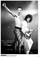 Queen Wembley 1984 Freddie Mercury Brian May Poster