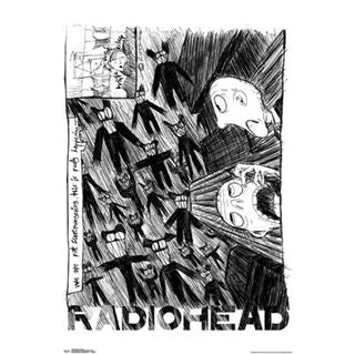 Radiohead Scribble Poster