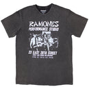 Ramones East Village Unisex T-Shirt Stone Wash Charcoal Grey