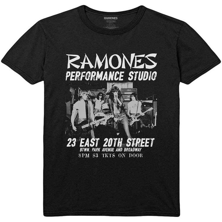 Ramones East Village Unisex T-Shirt Black