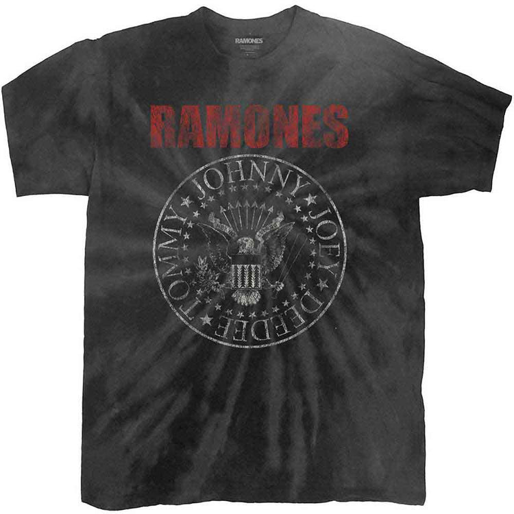 Ramones Presidential Seal 2 Unisex T-Shirt Black Wash Collection