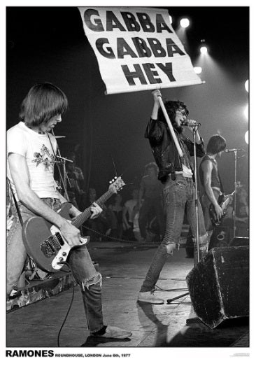 Ramones Roundhouse London 1977 Poster