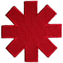 Red Hot Chili Peppers Red Border Asterisk Woven Patch