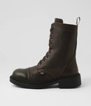 Roc Huron Choc Grain Leather Boots