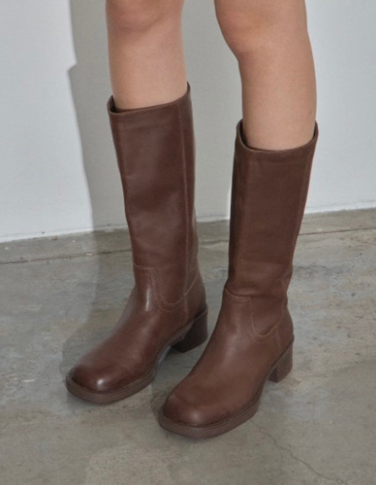 Roc Ridge Tobacco Leather Knee High Boots