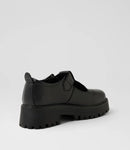 Roc Chai Black Leather T-Bar Sandal