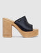 Roc Flirt Leather Heel Black Natural