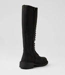 Roc Hunter Black Buff Leather Knee High Boot