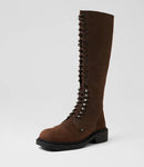 Roc Hunter Brown Buff Leather Knee High Boot