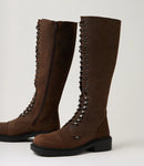 Roc Hunter Brown Buff Leather Knee High Boot