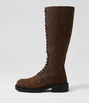 Roc Hunter Brown Buff Leather Knee High Boot