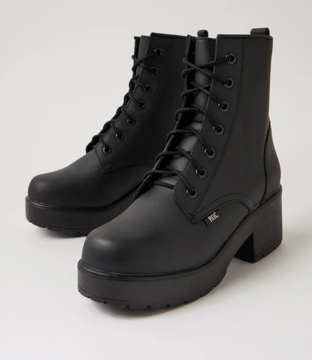 Roc Volte Black Leather Boot