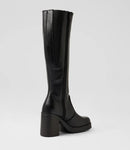 Roc Boots Idaho Black Leather Knee High Boots