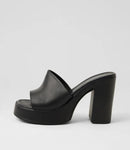 Roc Nina Black Leather Heels