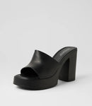 Roc Nina Black Leather Heels